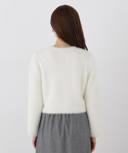 PROPORTION BODY DRESSING(プロポーションボディドレッシング)の「フェザーニットジャケット / 1216274100(カーディガン/ボレロ・レディース・ホワイト系その他/ピンク/ブラウン系その他/ライトグリーン・FREE)」の16枚目の写真