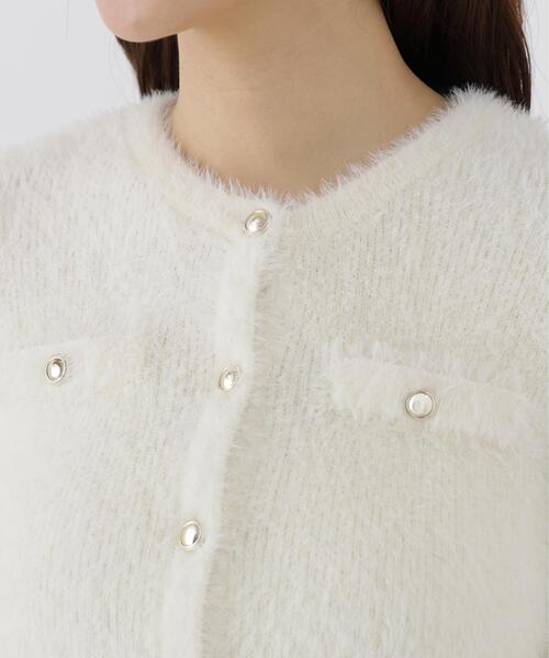 PROPORTION BODY DRESSING(プロポーションボディドレッシング)の「フェザーニットジャケット / 1216274100(カーディガン/ボレロ・レディース・ホワイト系その他/ピンク/ブラウン系その他/ライトグリーン・FREE)」の17枚目の写真