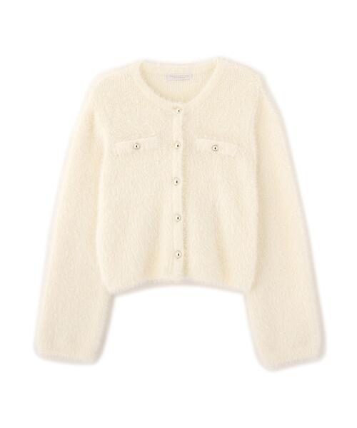 PROPORTION BODY DRESSING(プロポーションボディドレッシング)の「フェザーニットジャケット / 1216274100(カーディガン/ボレロ・レディース・ホワイト系その他/ピンク/ブラウン系その他/ライトグリーン・FREE)」の20枚目の写真
