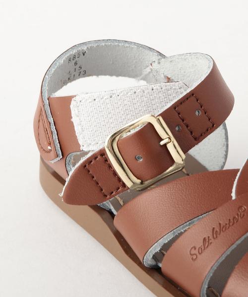 green label relaxing（グリーンレーベルリラクシング）の「【SaltWater(ソルトウォーター)】サンダル/ブラウン（サンダル・キッズ・ブラウン・14.3cm/15.7cm/15.1cm）」の8枚目の写真