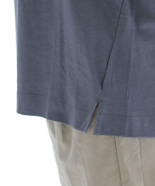 NANO universe（ナノユニバース）の「ベーシッククルーTee（Tシャツ/カットソー・レディース・ライトカーキ/ライトグレー/オフホワイト/クリーム/チャコール/ラベンダー・36/38）」の18枚目の写真