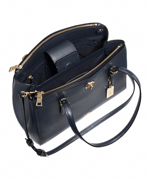 COACH コーチ　ハンプトンズ キャリーオール ショルダーバッグ ターンロック COACH（コーチ）の「ターンロック キャリーオール 29 クロスグレイン