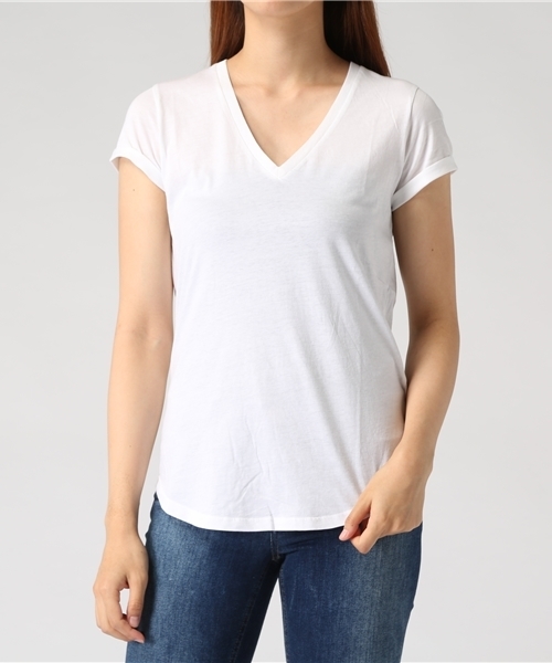 POLO RALPH LAUREN（ポロ ラルフ ローレン）の「コットン ジャージー Vネック Tシャツ（Tシャツ/カットソー・レディース・ブラック/ブルー系9/グレー/ホワイト・LARGE/SMALL/X-LARGE/X-SMALL/MEDIUM）」の22枚目の写真