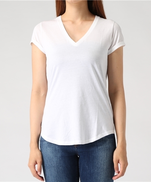 POLO RALPH LAUREN（ポロ ラルフ ローレン）の「コットン ジャージー Vネック Tシャツ（Tシャツ/カットソー・レディース・ブラック/ブルー系9/グレー/ホワイト・LARGE/SMALL/X-LARGE/X-SMALL/MEDIUM）」の14枚目の写真