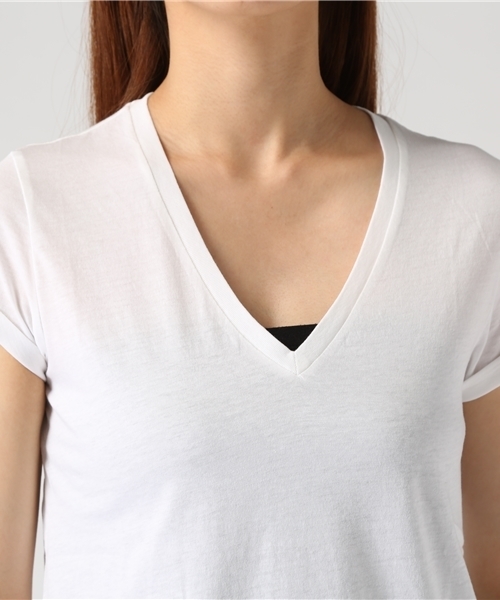 POLO RALPH LAUREN（ポロ ラルフ ローレン）の「コットン ジャージー Vネック Tシャツ（Tシャツ/カットソー・レディース・ブラック/ブルー系9/グレー/ホワイト・LARGE/SMALL/X-LARGE/X-SMALL/MEDIUM）」の17枚目の写真