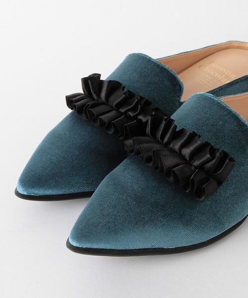 Boisson Chocolat(ボワソンショコラ)の「BDM リボンミュール(パンプス・レディース・ブラック/ベージュ/ケリー・LARGE/MEDIUM/SMALL)」の9枚目の写真