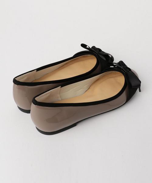 ODETTE E ODILE（オデットエオディール）の「O ラウンドリボン CT10●↑（バレエシューズ・レディース・ブラック/ダークグレー/モカ/ベージュ/グレー/ライトグレー/ピンク・24cm/24.5cm/25cm/22.5cm/25.5cm/23.5cm/22cm/23cm）」の15枚目の写真