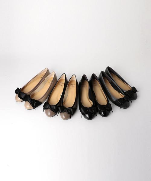 ODETTE E ODILE（オデットエオディール）の「O ラウンドリボン CT10●↑（バレエシューズ・レディース・ブラック/ダークグレー/モカ/ベージュ/グレー/ライトグレー/ピンク・24cm/24.5cm/25cm/22.5cm/25.5cm/23.5cm/22cm/23cm）」の18枚目の写真