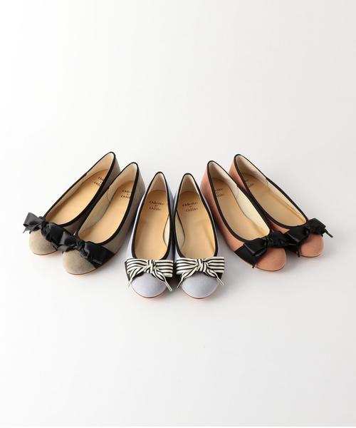 ODETTE E ODILE（オデットエオディール）の「O ラウンドリボン CT10●↑（バレエシューズ・レディース・ブラック/ダークグレー/モカ/ベージュ/グレー/ライトグレー/ピンク・24cm/24.5cm/25cm/22.5cm/25.5cm/23.5cm/22cm/23cm）」の11枚目の写真