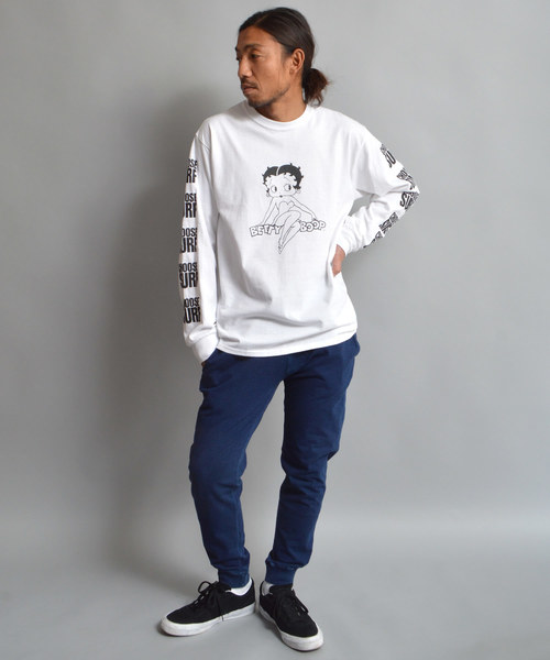 SURF/BRAND（サーフブランド）の「SURF/BRAND/サーフブランド CHOOSE BETTY L/S TEE（Tシャツ/カットソー・メンズ・ホワイト/ブラック・XL/S/M/L）」の7枚目の写真