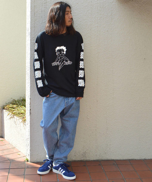 SURF/BRAND（サーフブランド）の「SURF/BRAND/サーフブランド CHOOSE BETTY L/S TEE（Tシャツ/カットソー・メンズ・ホワイト/ブラック・XL/S/M/L）」の13枚目の写真