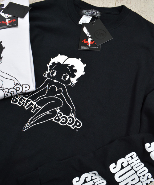 SURF/BRAND（サーフブランド）の「SURF/BRAND/サーフブランド CHOOSE BETTY L/S TEE（Tシャツ/カットソー・メンズ・ホワイト/ブラック・XL/S/M/L）」の12枚目の写真