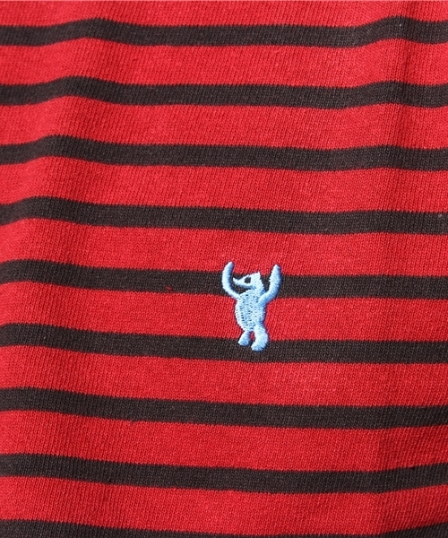 coen（コーエン）の「ボーダーボートネックカットソー ∞（Tシャツ/カットソー・メンズ・その他1/レッド/ダークグレー/マスタード・SMALL/MEDIUM/LARGE/X-LARGE）」の10枚目の写真