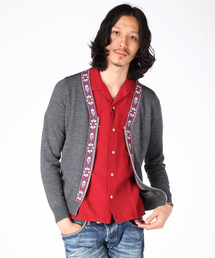 HYSTERIC GLAMOUR | GUITAR STRAPジャガードカーディガン(カーディガン/ボレロ)