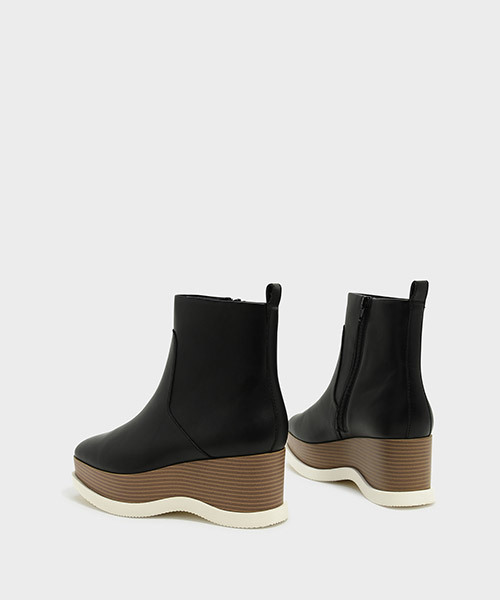 CHARLES & KEITH(チャールズ & キース)の「プラットフォームカフブーツ / PLATFORM CALF BOOTS(ブーツ・レディース・ブラック/ブラウン・25cm/23cm/23.5cm/22.5cm/24.5cm)」の11枚目の写真