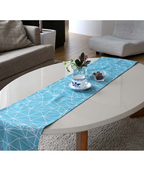 Jubilee（ジュビリー）の「リネン 綿麻 テーブルランナー（ランチョンマット/テーブルウェア・レディース・グレー/オレンジ/ブルー/グリーン/ホワイト/ミント/イエロー/グリーン×オレンジ/ライトブルー/レッド/イエロー×グレー/ブルーグリーン・FREE）」の7枚目の写真