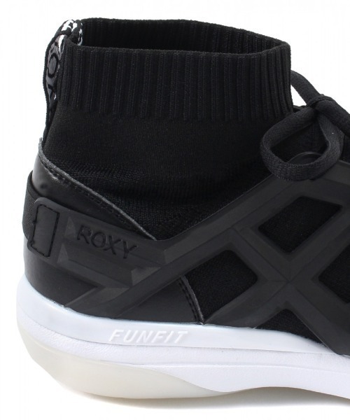 ROXY（ロキシー）の「JIFFY/ロキシー スニーカー ハイカット フィットネス ヨガ ジム ランニング（スニーカー・レディース・グレー/ブラック・23.5cm/23cm/24.5cm/24cm/25cm）」の7枚目の写真