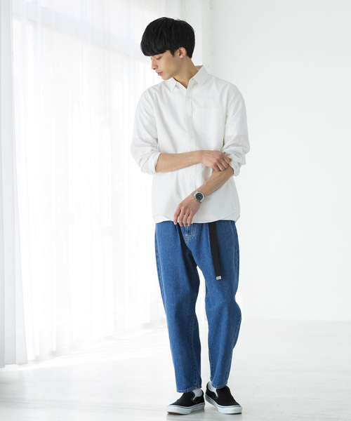 WEGO(ウィゴー)の「WEGO/フランスリネンシャツ(シャツ/ブラウス・メンズ・ブルー/ホワイト/ライトグレー/ネイビー/ベージュ/ブラック・LARGE/MEDIUM/SMALL)」の11枚目の写真