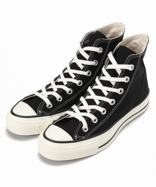 CONVERSE ALL STAR（コンバースオールスター）の「converse CANVAS ALL STAR J HI（スニーカー・レディース・ブラック/アイボリー/レッド・23cm/23.5cm/24.5cm/24cm）」の3枚目の写真