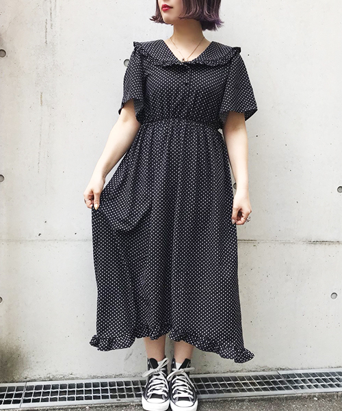 Apres Jour アプレジュール の Conyドットフリルワンピース Zozotown限定アイテム ワンピース Wear