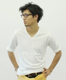 JOURNAL STANDARD | 【WEB限定】USAコットン Vネック7スリーブカットソー #(Tシャツ/カットソー)