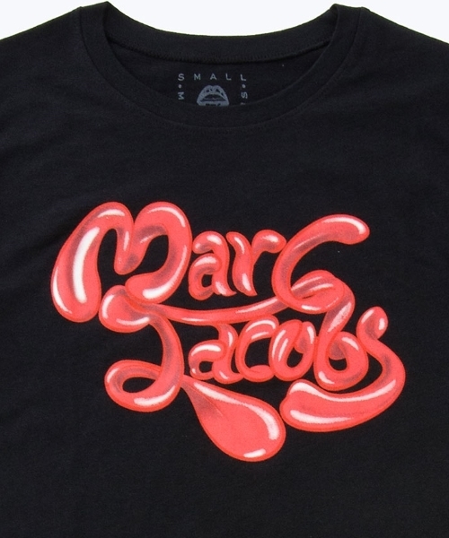 MARC JACOBS（マークジェイコブス）の「T SHIRT/バブル ロゴ Tシャツ【オンライン限定アイテム】（Tシャツ/カットソー・レディース・ブラック・S/M/L）」の3枚目の写真