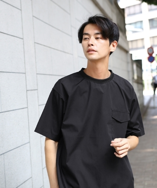 niko and...（ニコアンド）の「ファンクションTシャツ（Tシャツ/カットソー・メンズ・ブラック/ベージュ/オフホワイト/ブルー・MEDIUM/LARGE）」の2枚目の写真