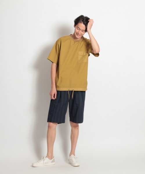 niko and...（ニコアンド）の「ファンクションTシャツ（Tシャツ/カットソー・メンズ・ブラック/ベージュ/オフホワイト/ブルー・MEDIUM/LARGE）」の8枚目の写真