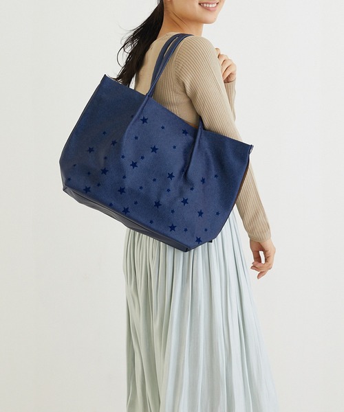 Rootote ルートート の ルートート Sy ミディアムレザレットスター A トートバッグ Wear