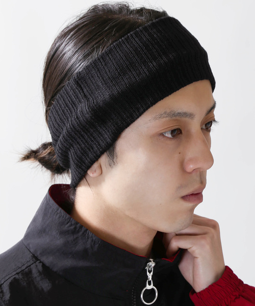 WEGO（ウィゴー）の「WEGO/リブヘアバンド（ヘアバンド・メンズ・ネイビー/ブラウン/ダークグリーン/ワイン/パープル/杢グレー/ブラック・FREE）」の2枚目の写真