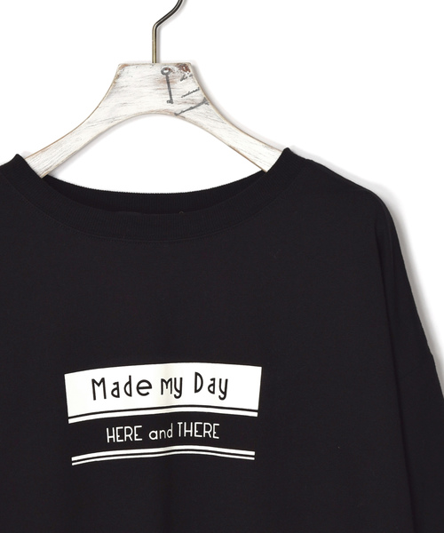 w closet（ダブルクローゼット）の「袖ロゴプリントTee_（Tシャツ/カットソー・レディース・オフホワイト/パープル/ブラック・FREE）」の12枚目の写真