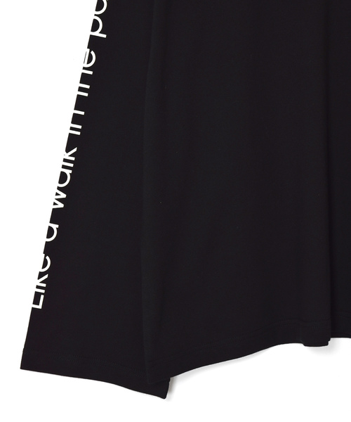 w closet（ダブルクローゼット）の「袖ロゴプリントTee_（Tシャツ/カットソー・レディース・オフホワイト/パープル/ブラック・FREE）」の14枚目の写真