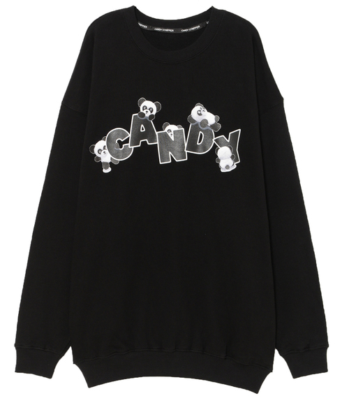 Candy Stripper（キャンディストリッパー）の「PLAY AROUND PEPE SWEAT ワンピース（ワンピース・レディース・ブラック/カーキ/パープル/ボルドー・2）」の2枚目の写真