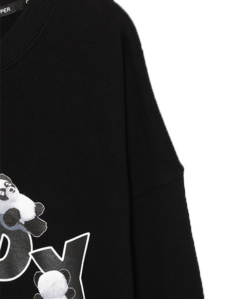 Candy Stripper（キャンディストリッパー）の「PLAY AROUND PEPE SWEAT ワンピース（ワンピース・レディース・ブラック/カーキ/パープル/ボルドー・2）」の8枚目の写真