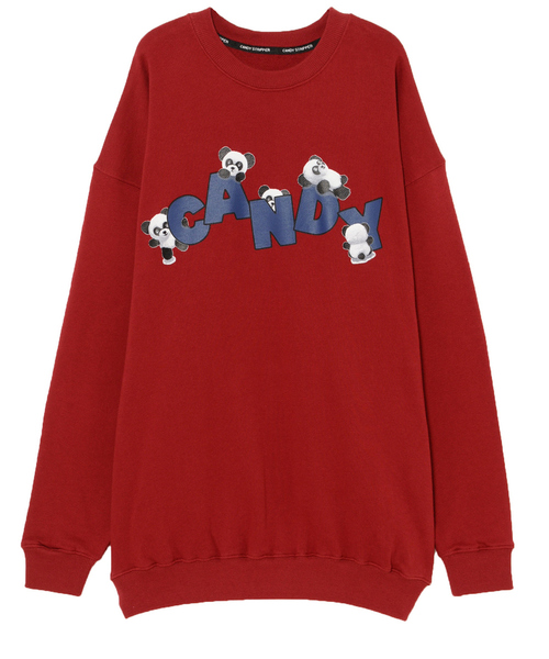 Candy Stripper（キャンディストリッパー）の「PLAY AROUND PEPE SWEAT ワンピース（ワンピース・レディース・ブラック/カーキ/パープル/ボルドー・2）」の11枚目の写真