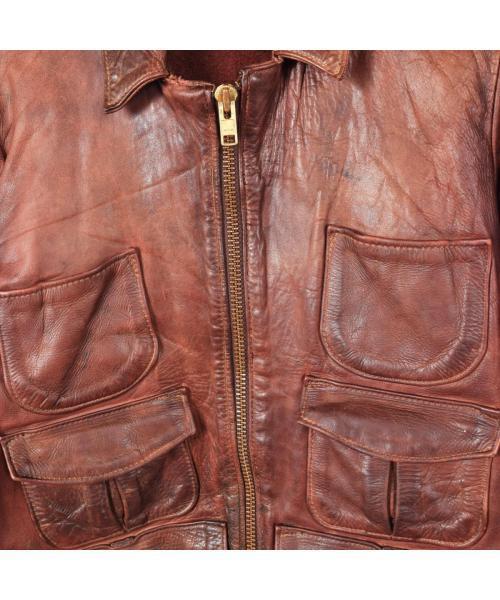 ブランド古着】クラフトレザージャケット（その他アウター）｜east