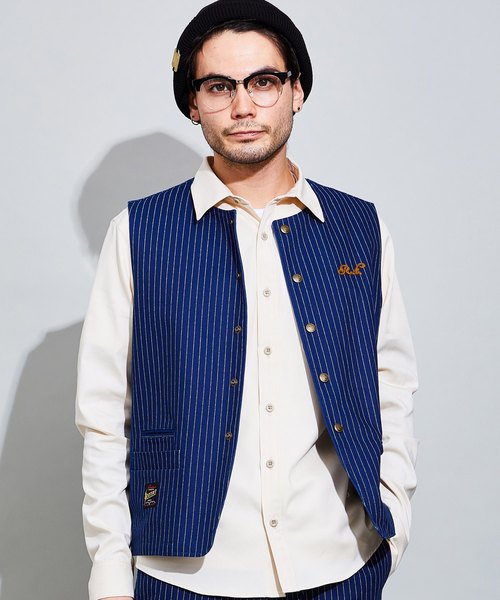 ROTAR（ローター）の「Wabash Striped Work vest ウォバッシュ 
