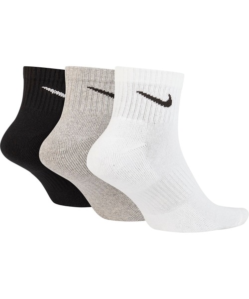 NIKE（ナイキ）の「NIKE/ナイキ 3P Eクッション クウォーター ソックス（ソックス/靴下・メンズ・ホワイト/ブラック/マルチ・25-27/23-25/21-23cm/27-29）」の7枚目の写真