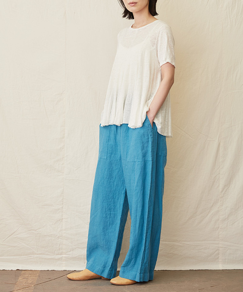 IKKUNA(イクナ)の「easy pants/イージーパンツ(その他パンツ・レディース・ホワイト/キナリ/チャコールグレー/ターコイズブルー・1)」の16枚目の写真