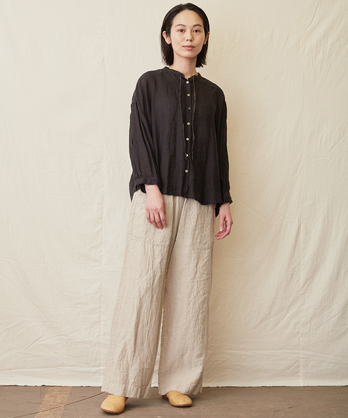 IKKUNA(イクナ)の「easy pants/イージーパンツ(その他パンツ・レディース・ホワイト/キナリ/チャコールグレー/ターコイズブルー・1)」の14枚目の写真