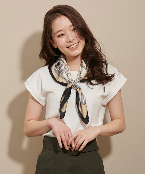 Noela - 出品6日まで！Noela カットソー セール】ロールカラーカットソー（Tシャツ/カットソー）｜Noela
