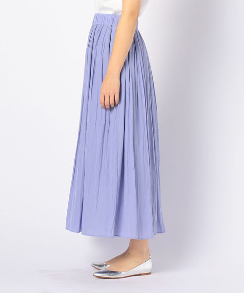 NOLLEY’S（ノーリーズ）の「[新色追加]割繊ギャザーロングスカート（スカート・レディース・ベージュ/カーキ/ライトパープル/チャコールグレー・38/36）」の17枚目の写真