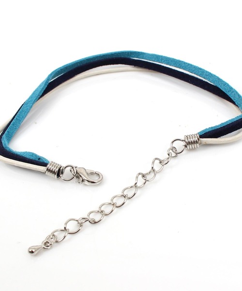 TopIsm（トップイズム）の「スウェード3連アンクレット（アンクレット・メンズ・ブラック/ネイビー/レッド/オレンジ・F）」の8枚目の写真