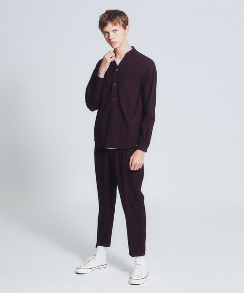 ABAHOUSE（アバハウス）の「【セットアップ対応】TW 平織り スリム テーパードパンツ（その他パンツ・メンズ・チャコールグレー/カーキ/パープル系その他・44/46/48）」の21枚目の写真