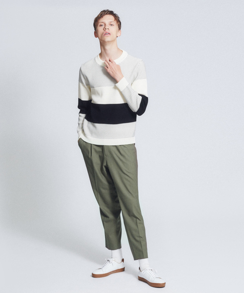 ABAHOUSE（アバハウス）の「【セットアップ対応】TW 平織り スリム テーパードパンツ（その他パンツ・メンズ・チャコールグレー/カーキ/パープル系その他・44/46/48）」の15枚目の写真