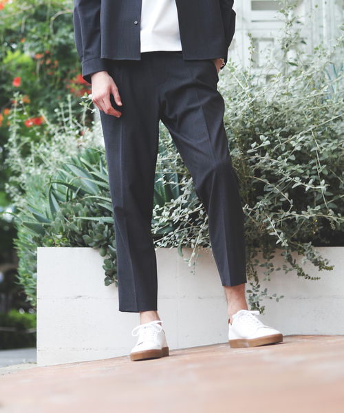 ABAHOUSE（アバハウス）の「【セットアップ対応】TW 平織り スリム テーパードパンツ（その他パンツ・メンズ・チャコールグレー/カーキ/パープル系その他・44/46/48）」の12枚目の写真