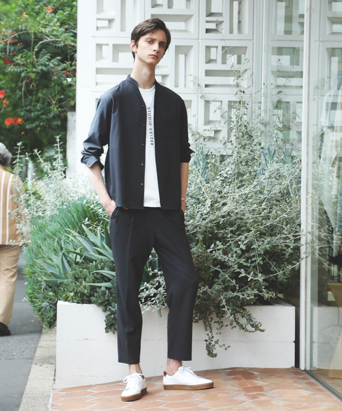ABAHOUSE（アバハウス）の「【セットアップ対応】TW 平織り スリム テーパードパンツ（その他パンツ・メンズ・チャコールグレー/カーキ/パープル系その他・44/46/48）」の9枚目の写真