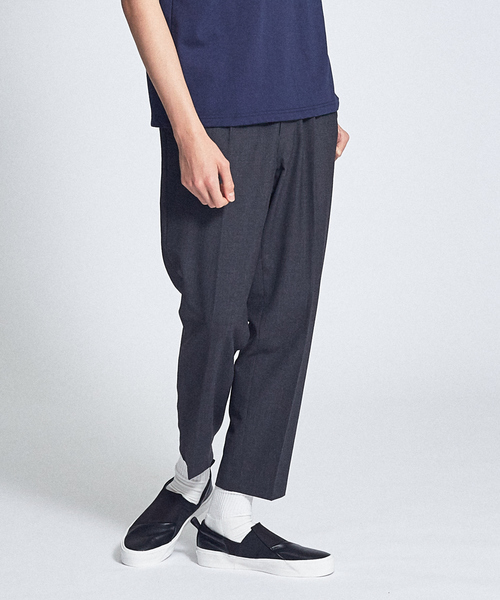 ABAHOUSE（アバハウス）の「【セットアップ対応】TW 平織り スリム テーパードパンツ（その他パンツ・メンズ・チャコールグレー/カーキ/パープル系その他・44/46/48）」の4枚目の写真