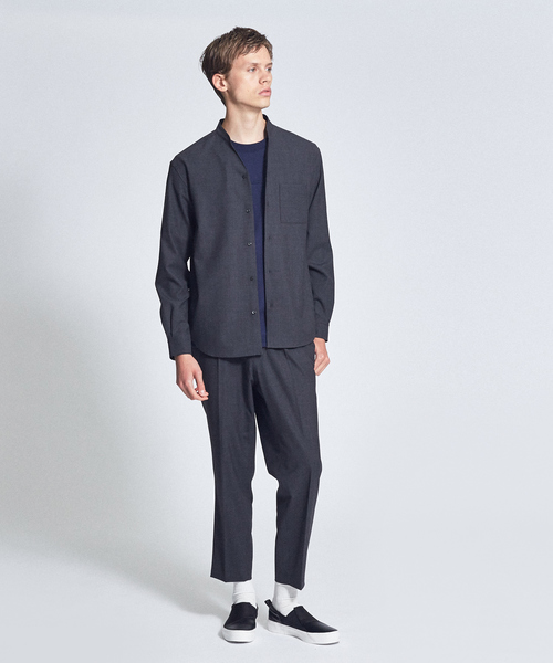 ABAHOUSE（アバハウス）の「【セットアップ対応】TW 平織り スリム テーパードパンツ（その他パンツ・メンズ・チャコールグレー/カーキ/パープル系その他・44/46/48）」の5枚目の写真