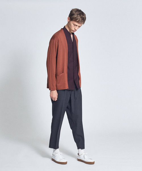 ABAHOUSE（アバハウス）の「【セットアップ対応】TW 平織り スリム テーパードパンツ（その他パンツ・メンズ・チャコールグレー/カーキ/パープル系その他・44/46/48）」の7枚目の写真